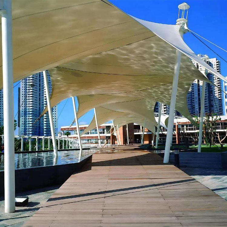 罗城膜结构景观棚