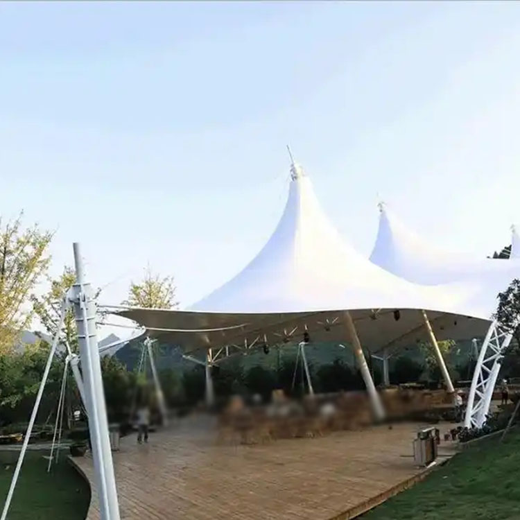 罗城膜结构景观棚