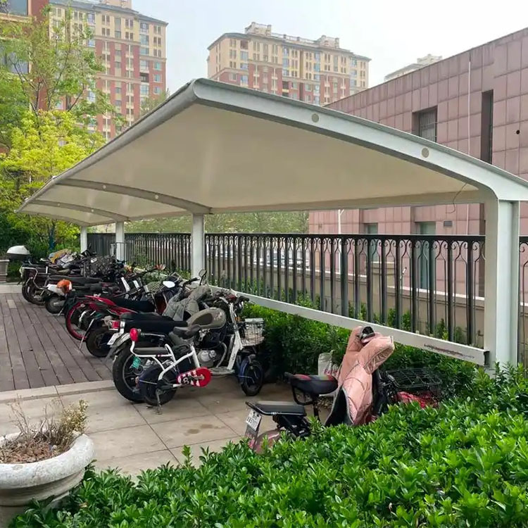 罗城膜结构电动车棚